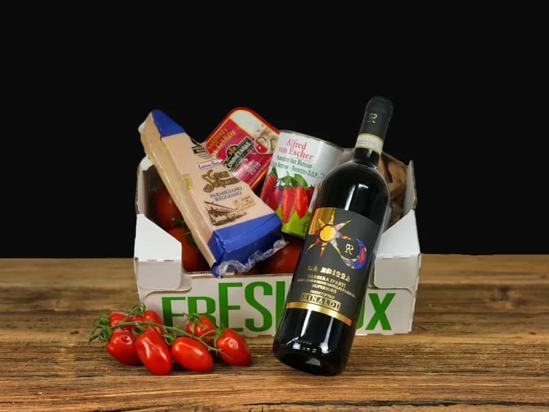 Freshbox Fotoshooting: Produktaufnahme mit frischem Obst.